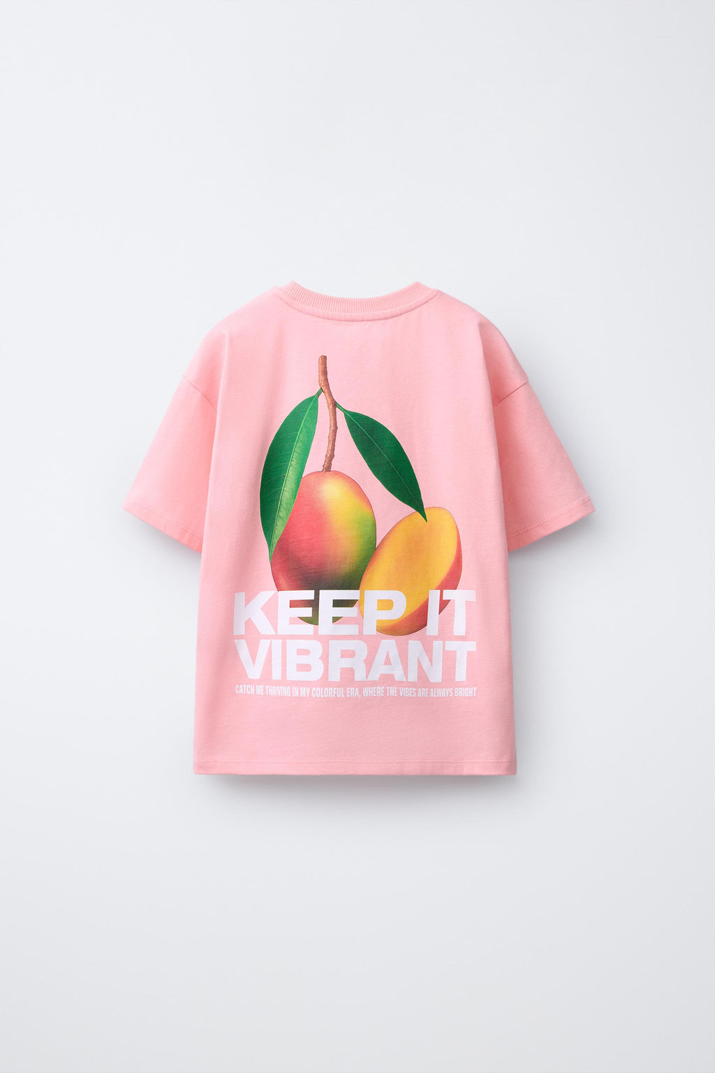 CAMISETA ESTAMPADO / Rosa / Blanco