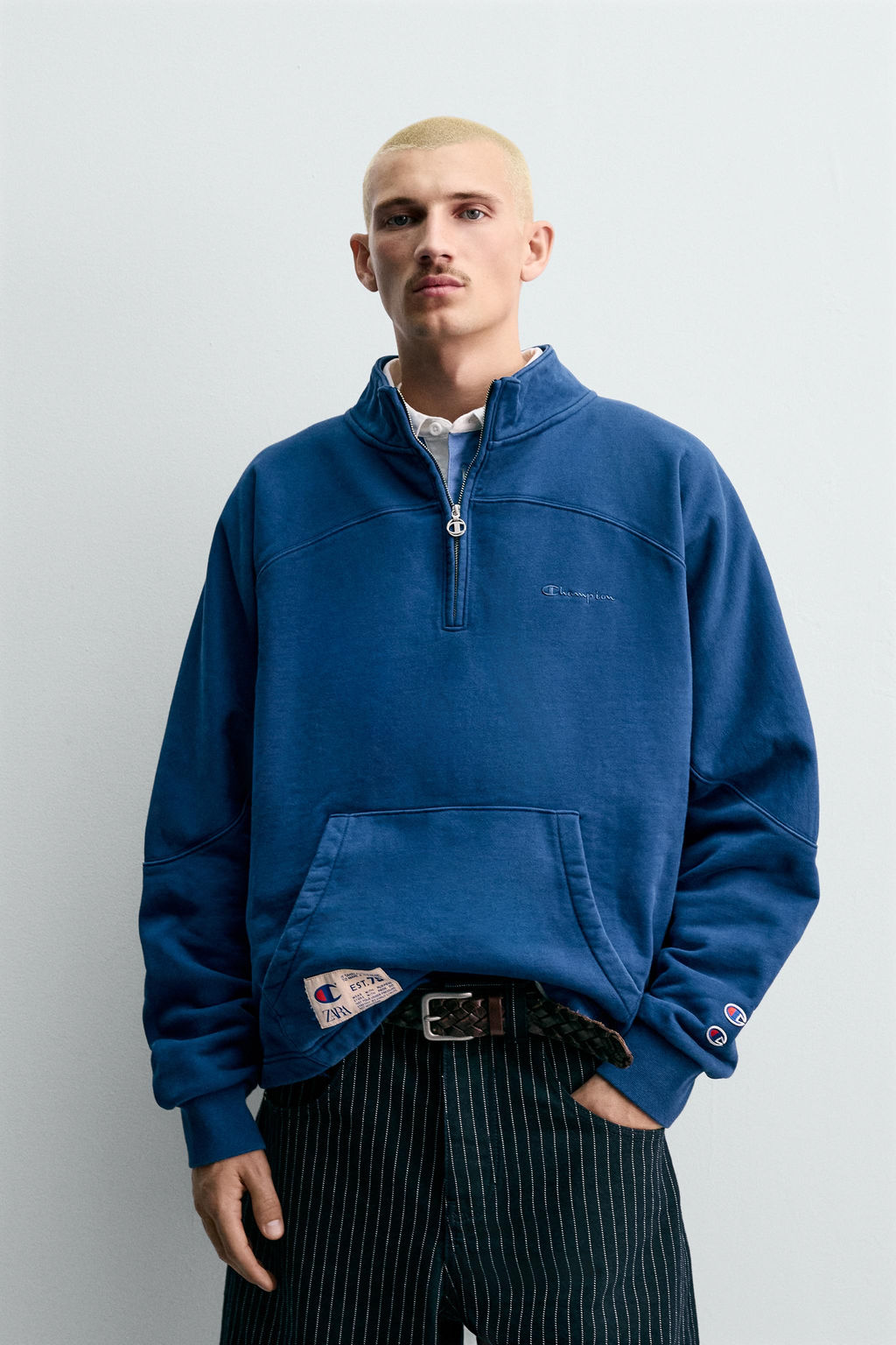 CHAMPION ® X ZARA QUARTER-ZIP SWEATSHIRT  фото 2