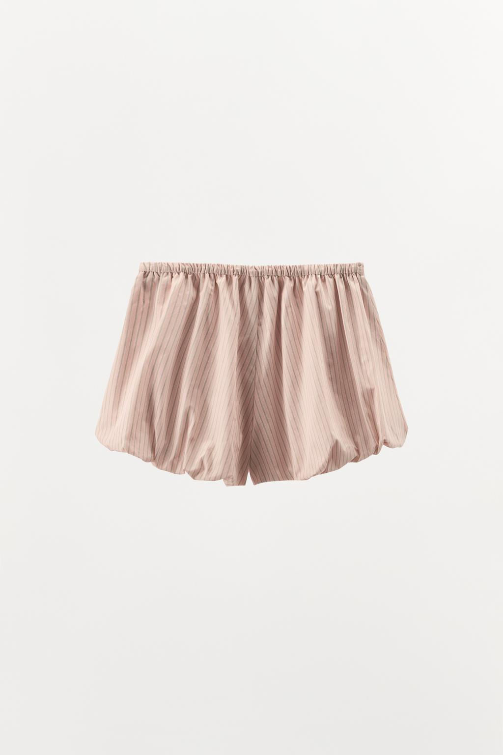 STRIPED CULOTTES SHORTS - Zara фото 4