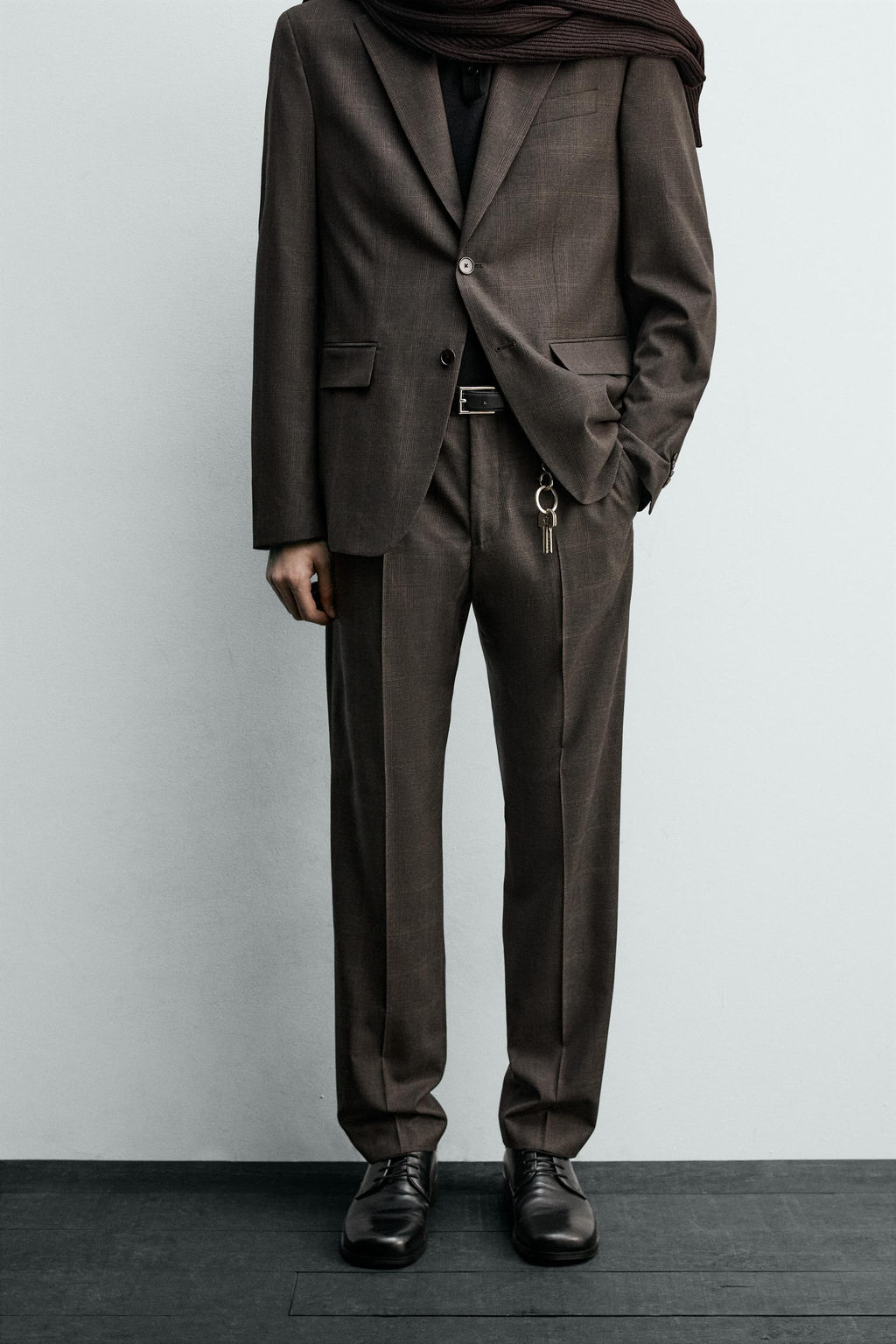 CHECK SUIT TROUSERS - Zara фото 2