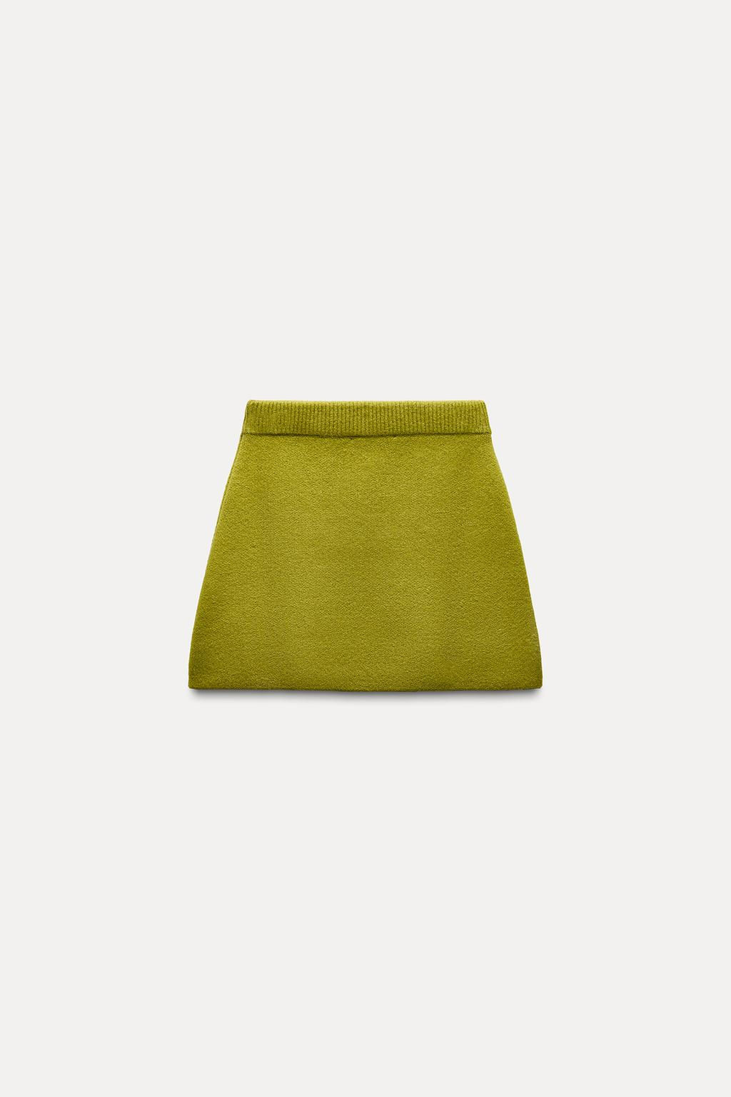 PLAIN KNIT MINI SKIRT - Zara фото 5