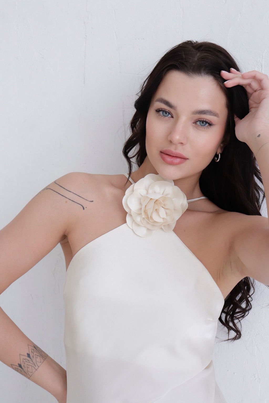 Платье молочное с цветком - Martichelli фото 8