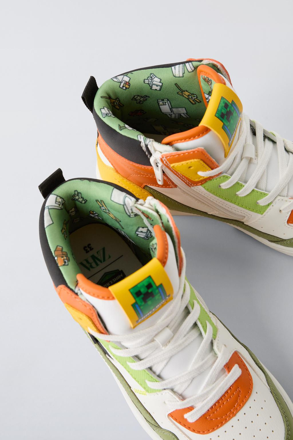 MINECRAFT  MOJANG AB.  HIGH-TOP SNEAKERS - Zara фото 6