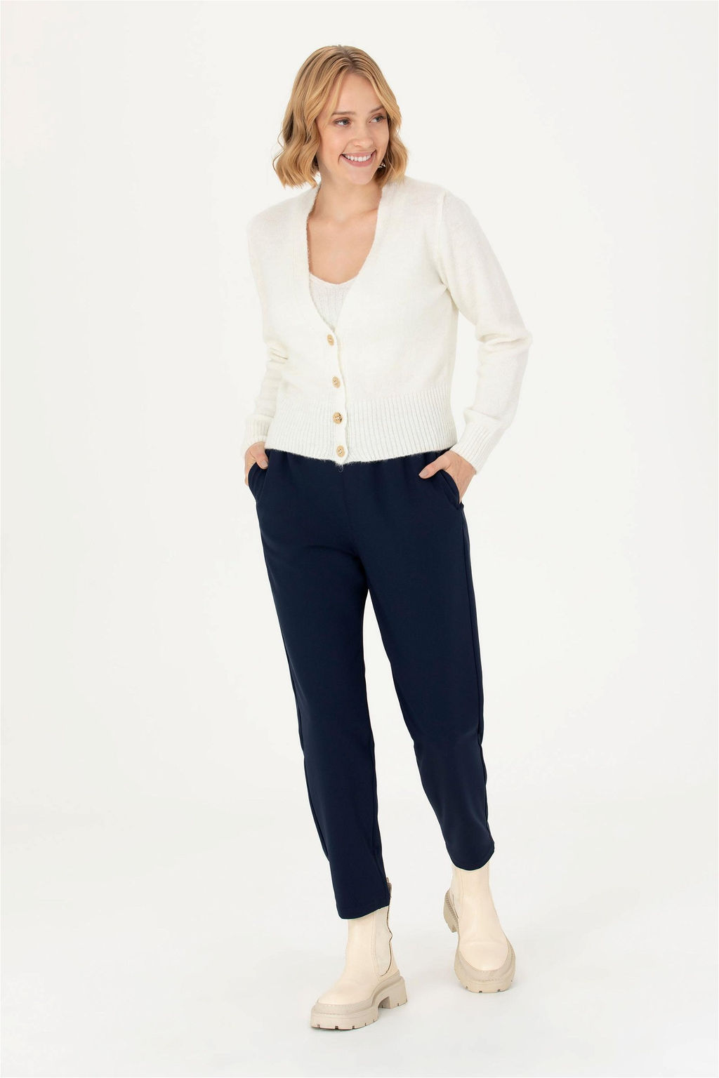 Женские темно-синие брюки Неожиданная скидка в корзине - U.s. polo assn фото 3