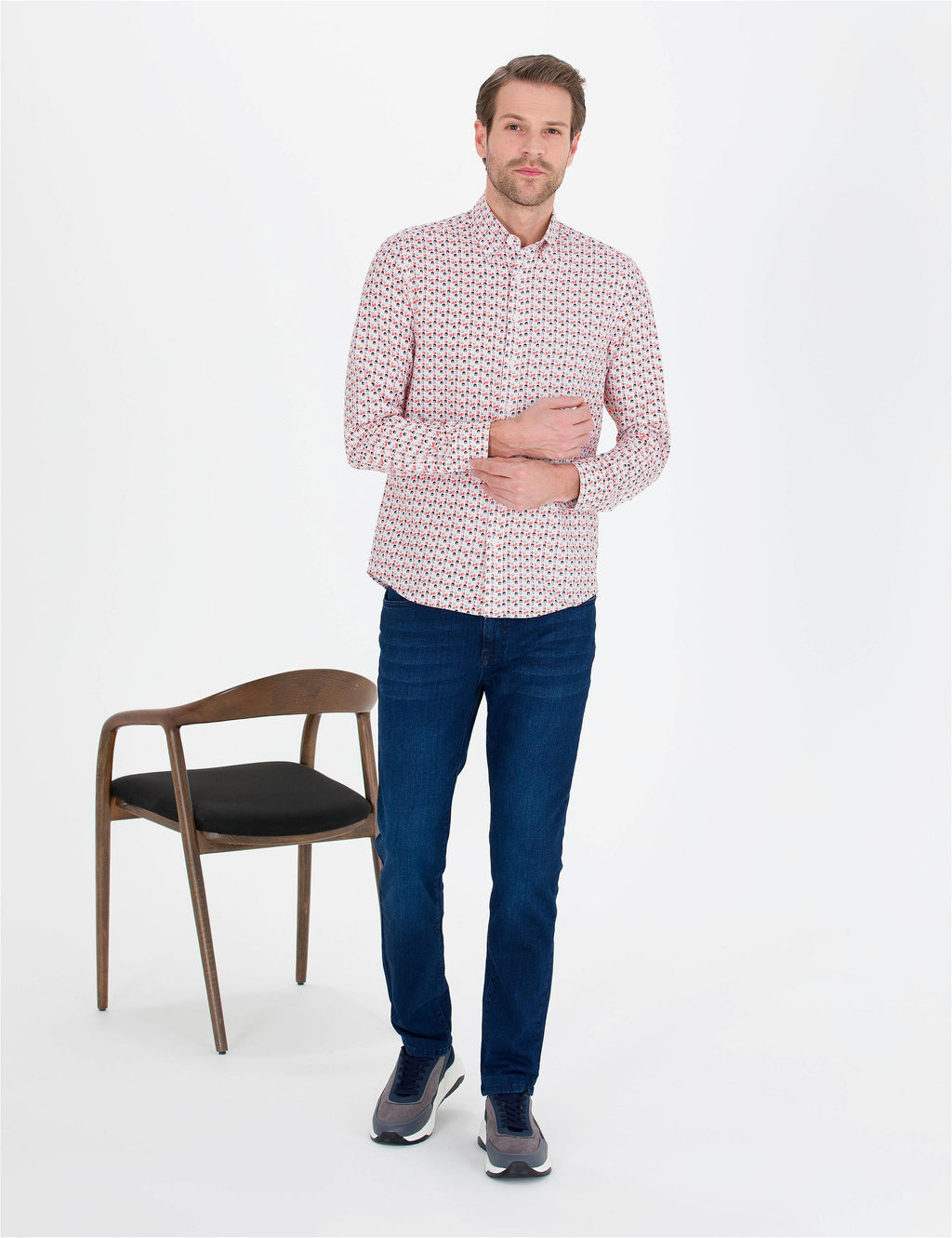 Nar _i_e_i Slim Fit Uzun Kollu G_mlek - Pierre cardin фото 4