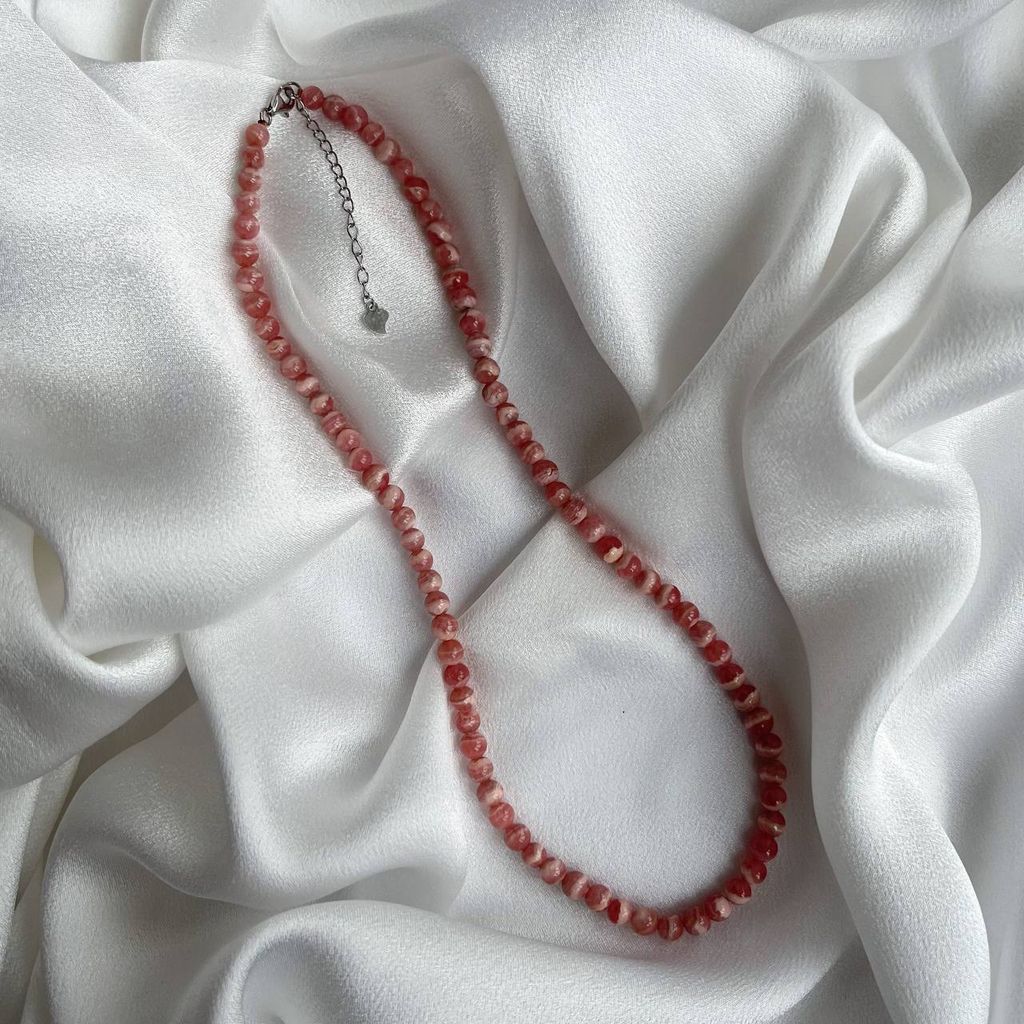 Бусы из Родохрозита