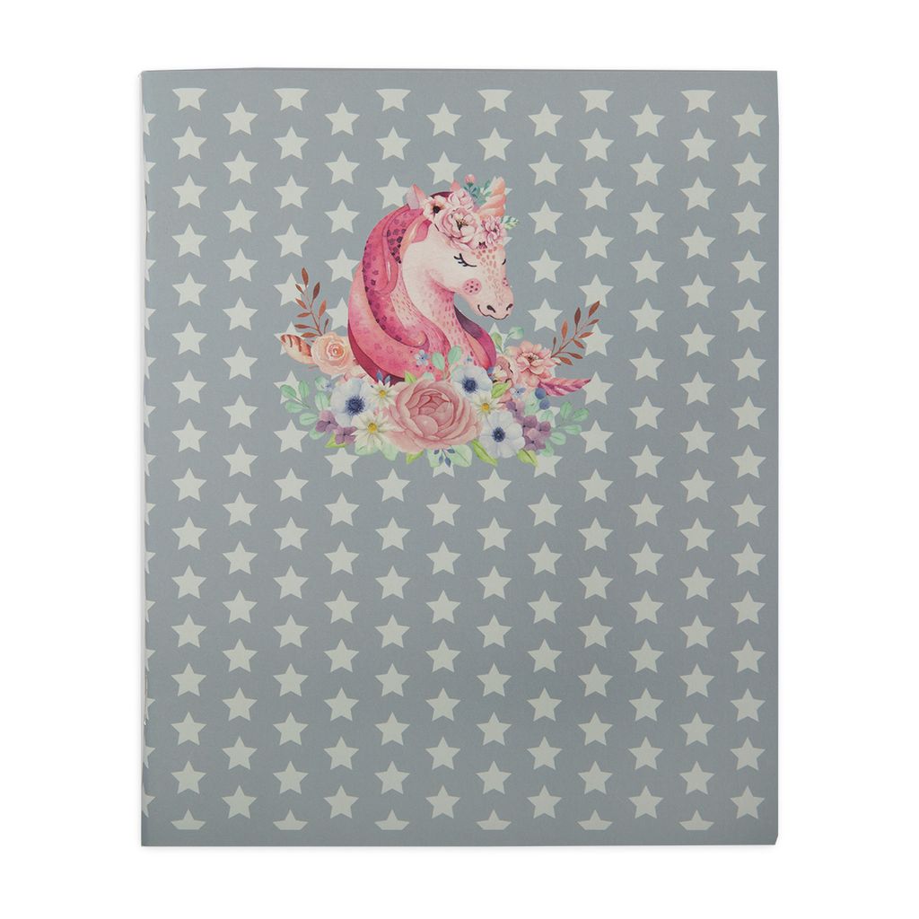 Светоч Тетрадь Единороги A5 48 л. на скобе 60 г/кв.м , белизна 90 % 10 шт. клетка SVT_481021_03 звездочки