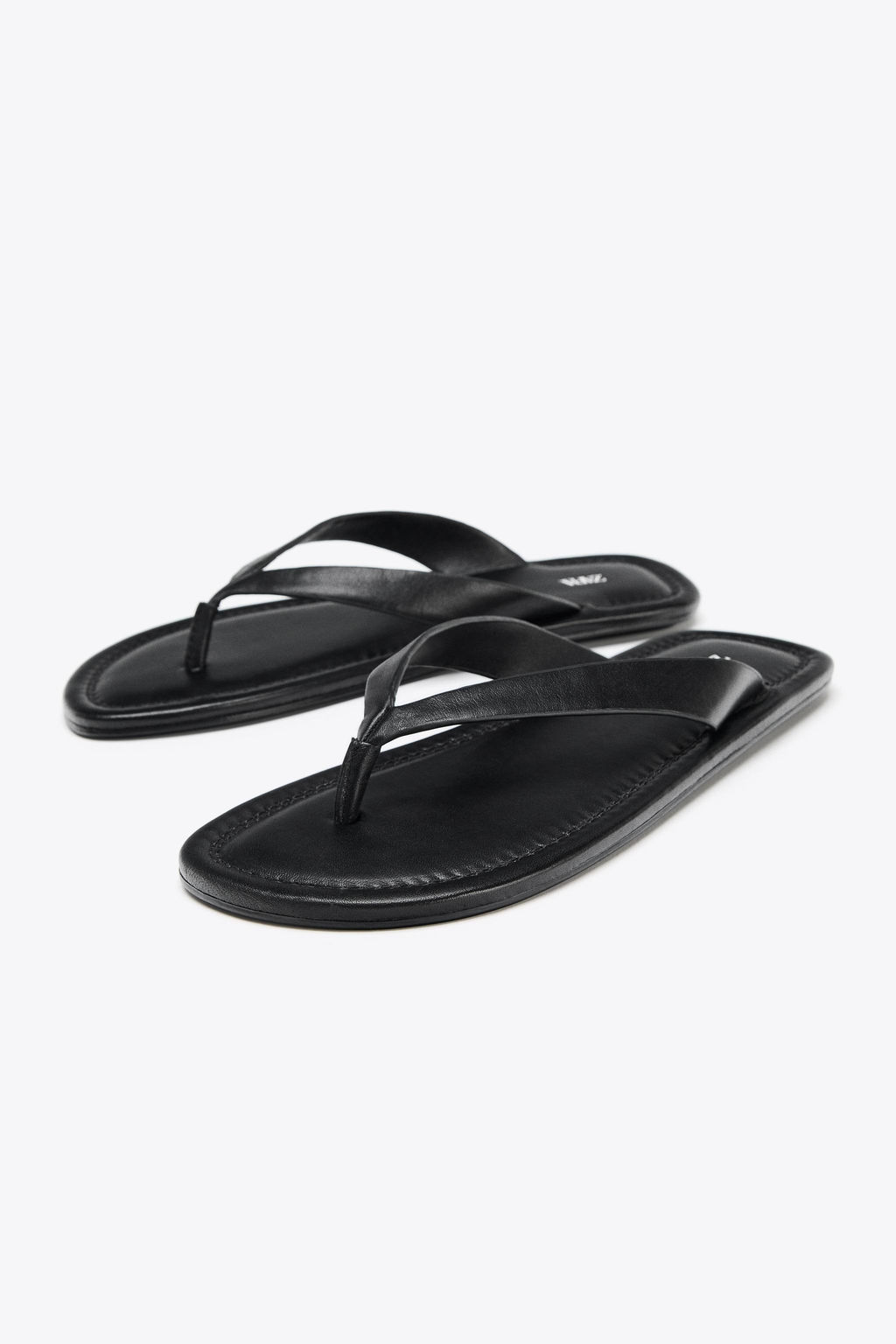 FLAT LEATHER SANDALS - Zara фото 3