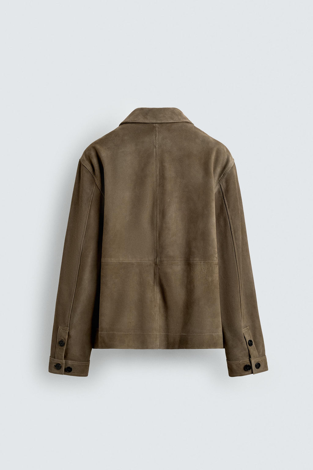 LIMITED EDITION LEATHER SUEDE JACKET WITH POCKETS - Zara фото 8