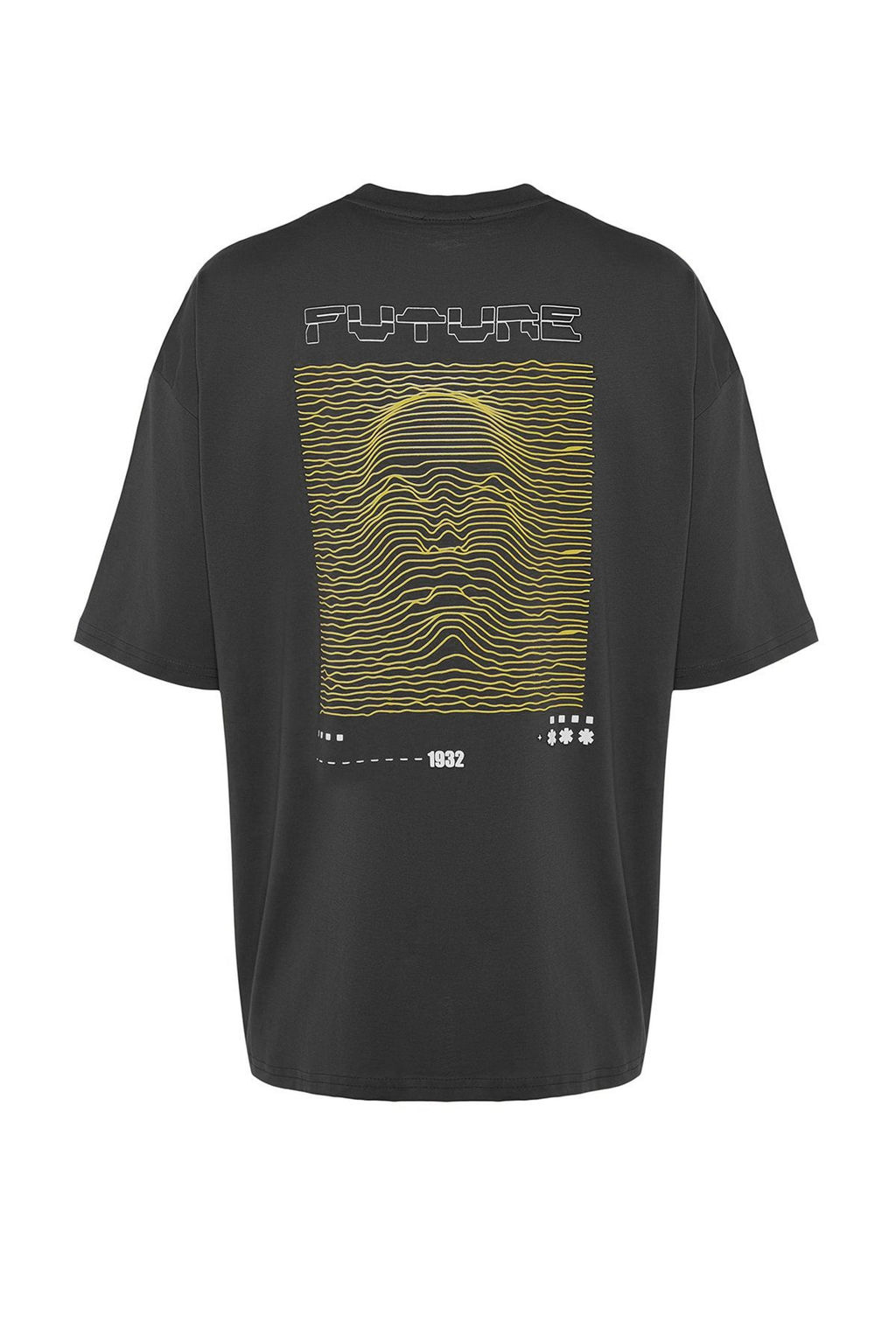 TRENDYOL MAN Antrasit Oversize/Genis Kesim Kabar?k Bask?l? %100 Pamuklu T-Shirt TMNSS23TS00171 - Trendyolmilla фото 30