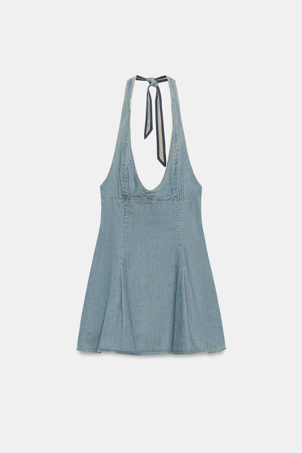 VESTIDO MINI HALTER / Azul - Zara фото 5