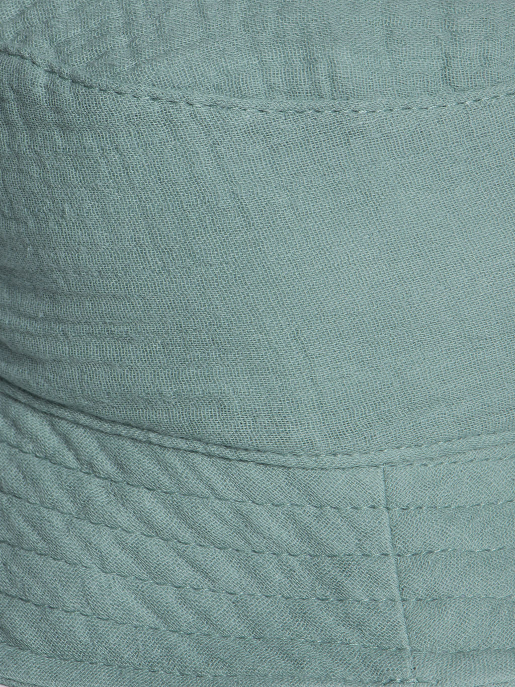 Панама детская однотонная муслин, на завязках, оливковый