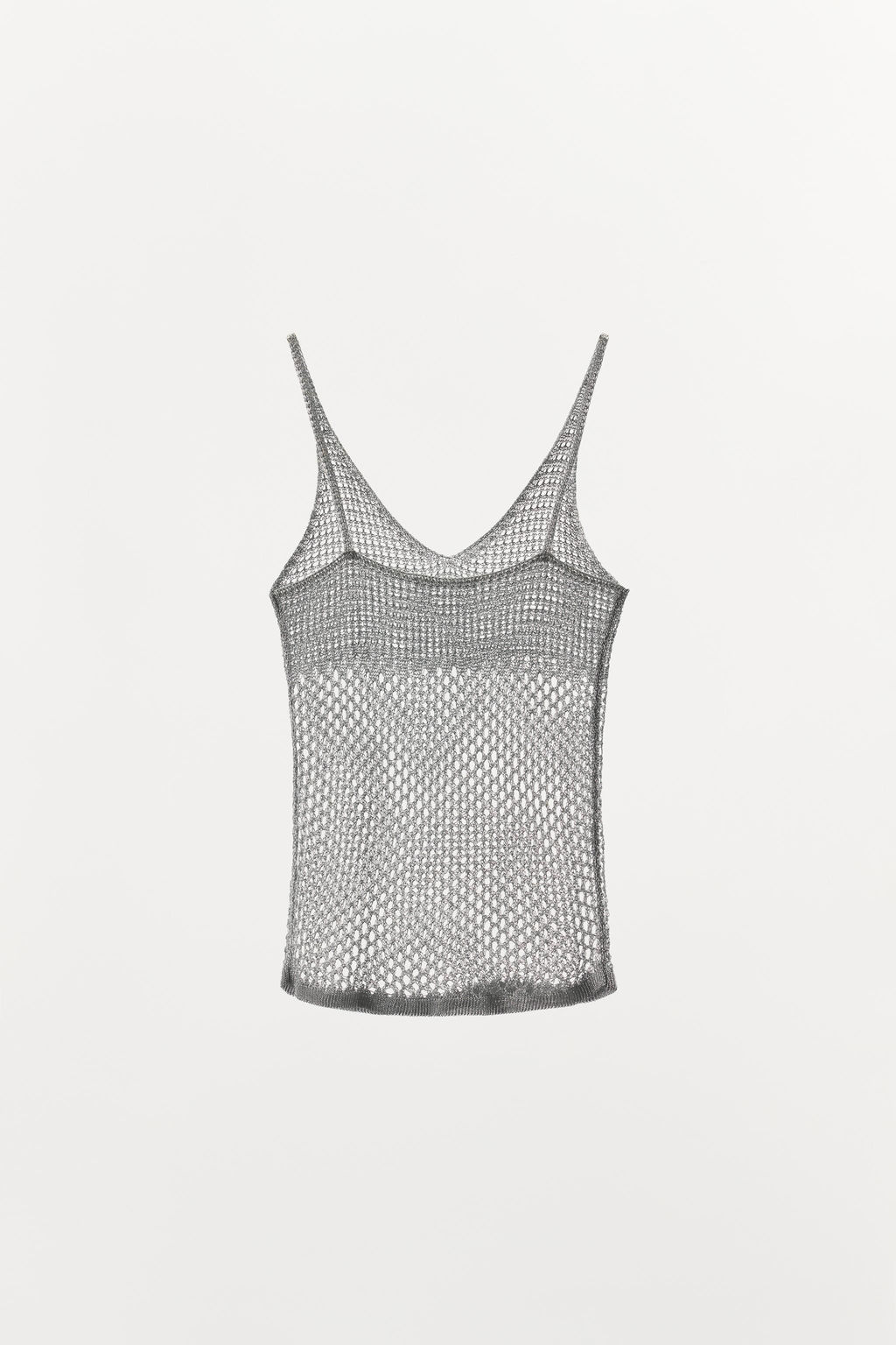 RED METALLIC THREAD TOP - Zara фото 3