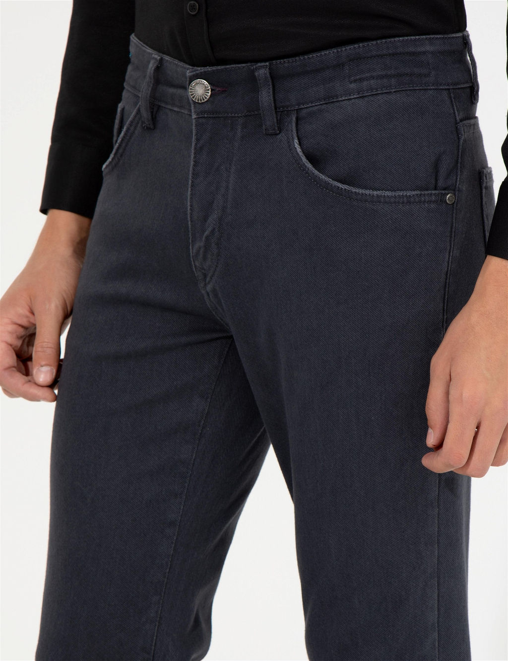 Antrasit Slim Fit Jean Pantolon - Pierre cardin фото 6