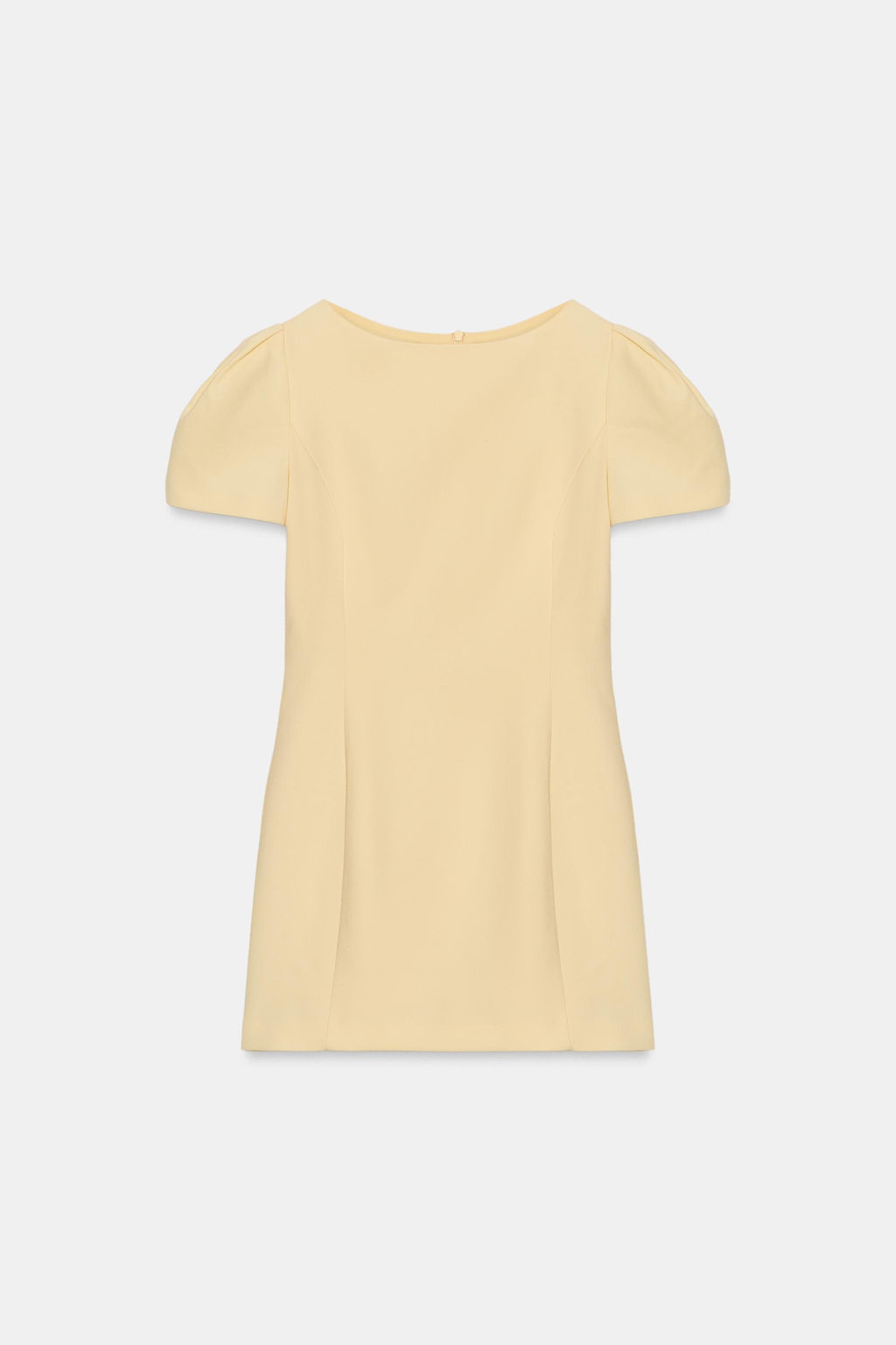 VESTIDO CORTO PLIEGUES BOLSILLOS / Amarillo pastel - Zara фото 4
