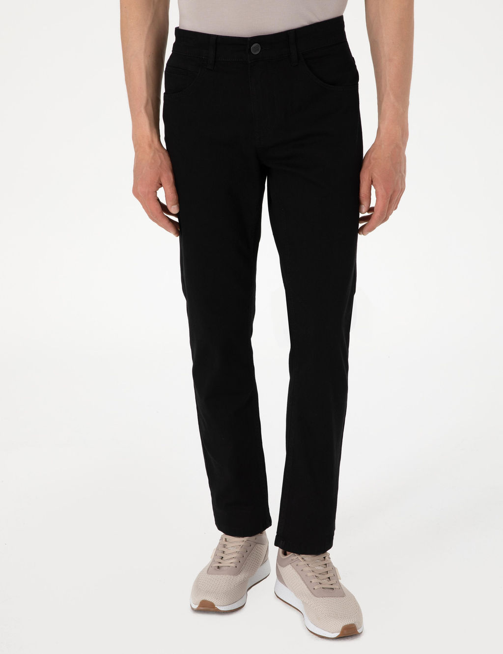 Siyah Straight Fit Jean Pantolon