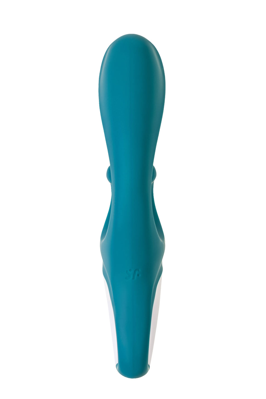 Нереалистичный вибратор Satisfyer Hug me, силикон, синий  фото 3