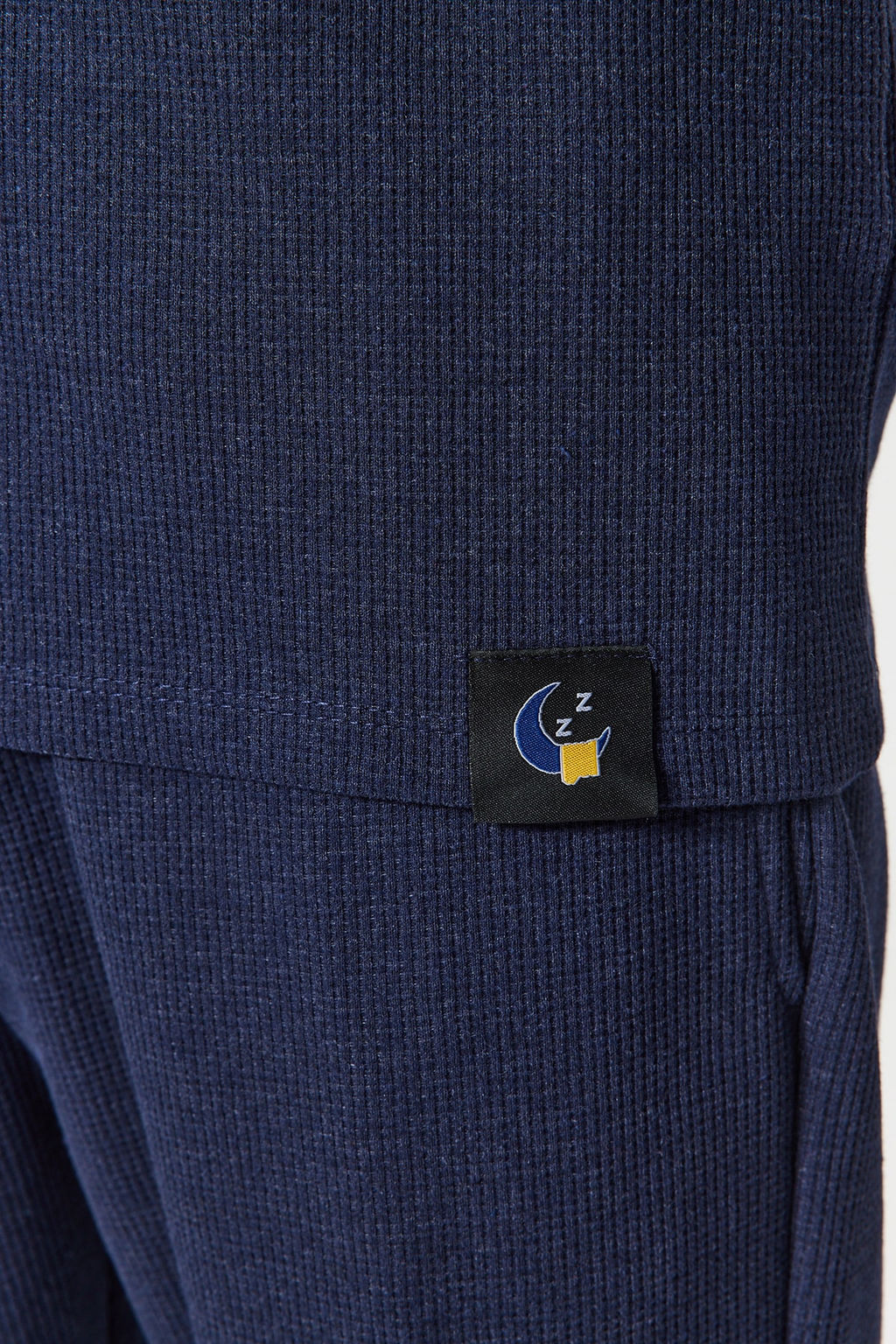 TRENDYOL MAN Siyah Regular Fit Waffle Orme Pijama Tak?m? TMNAW24PT00004 - Trendyolmilla фото 11