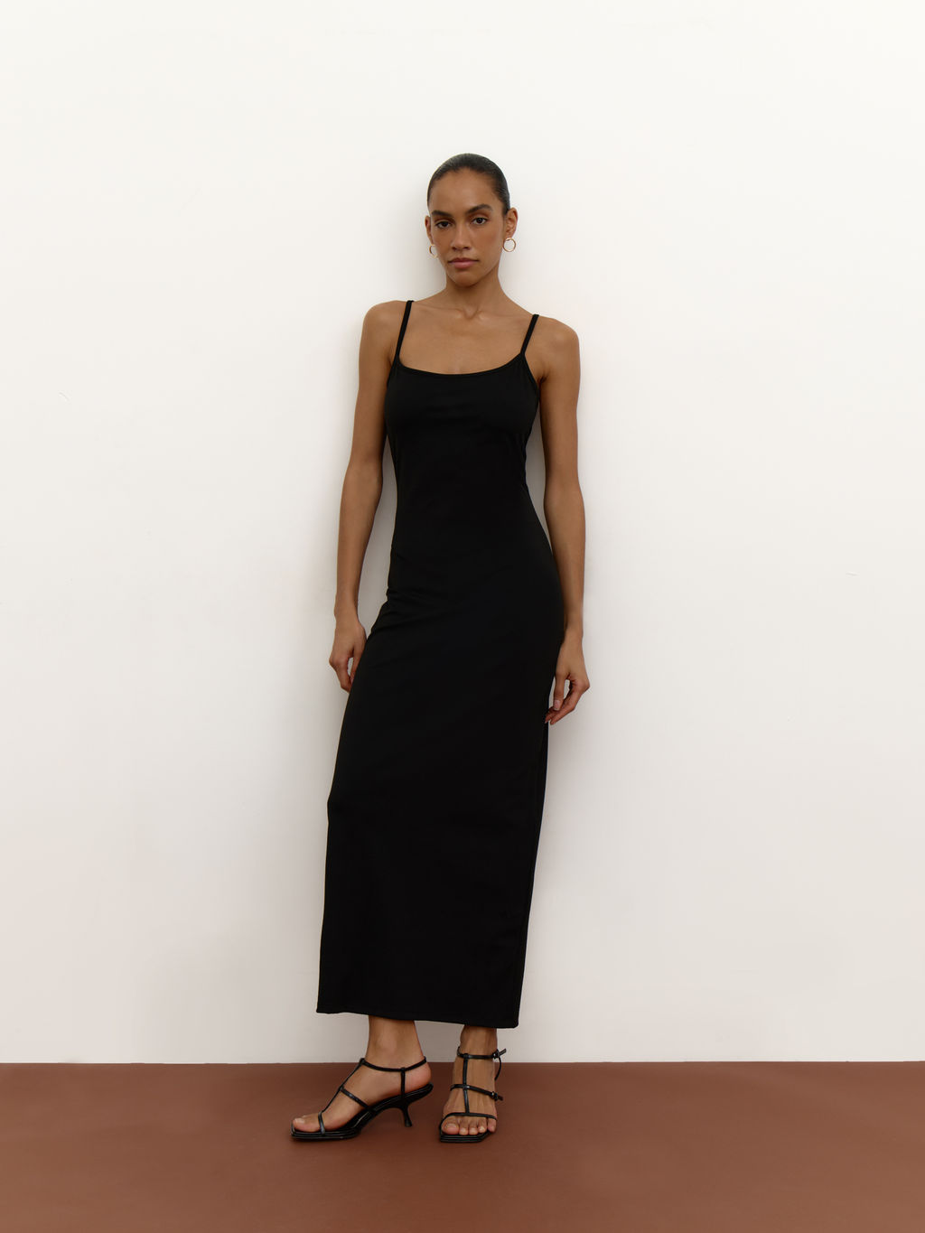 Платье макси на бретелях из трикотажа - Mollis фото 7