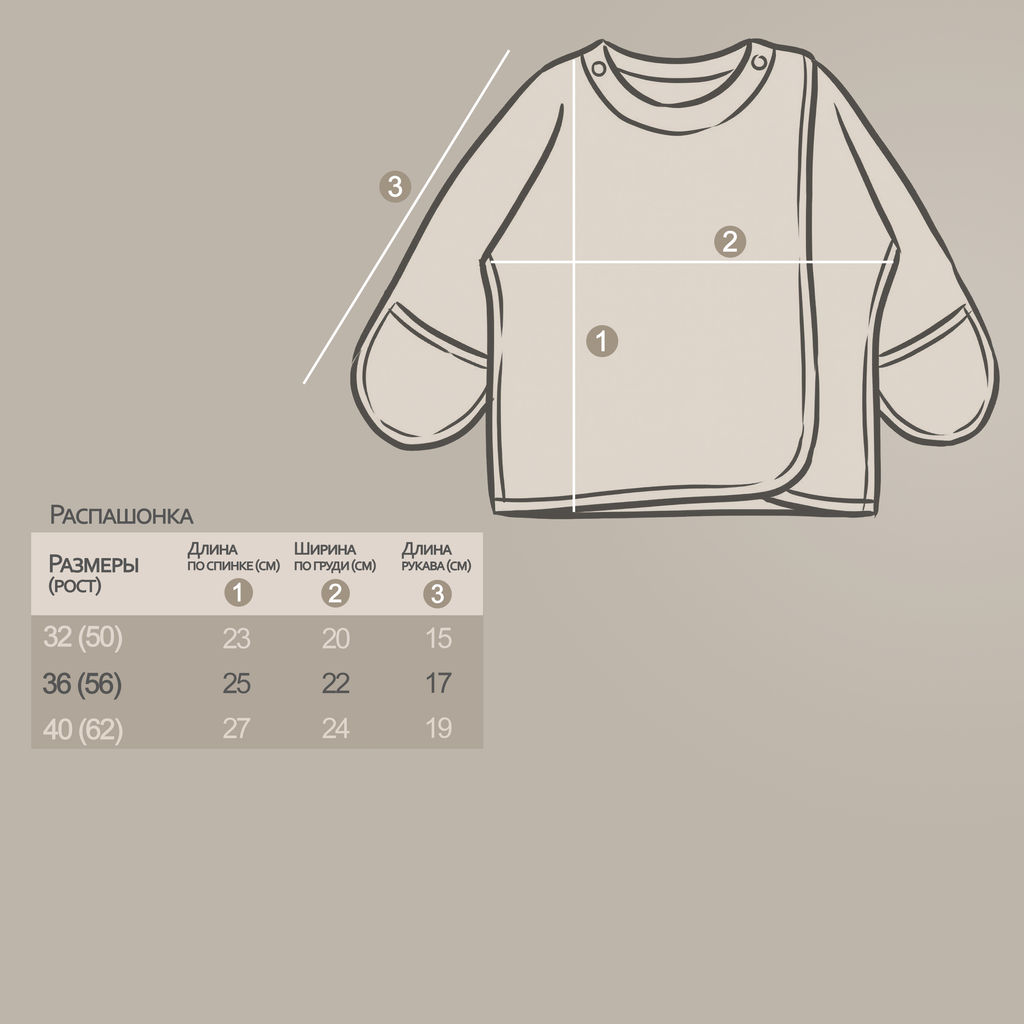 Комплект распашонок 2 шт интерлок 1204202602 - Youlala фото 3