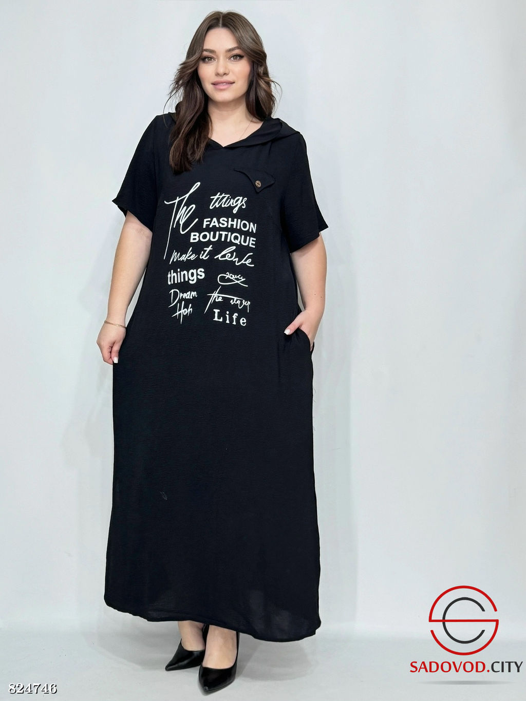 Женское платье длинное