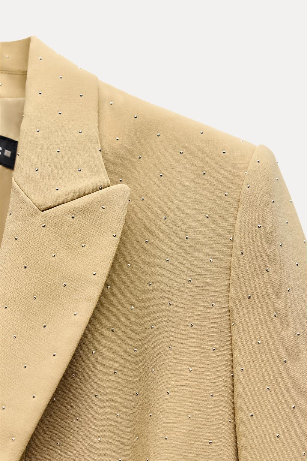 BEADED BLAZER WITH SHOULDER PADS - Zara фото 6