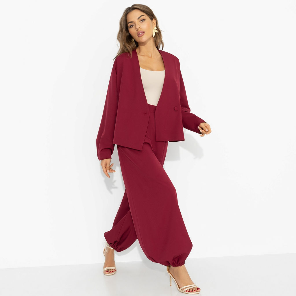 Брючный костюм для триумфа, Стиль говорит (2 в 1, рубин) - Charutti фото 7