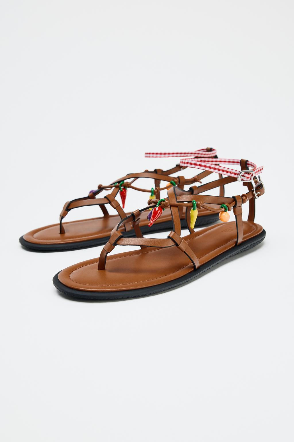 STRAPPY CHARM SANDALS - Zara фото 4