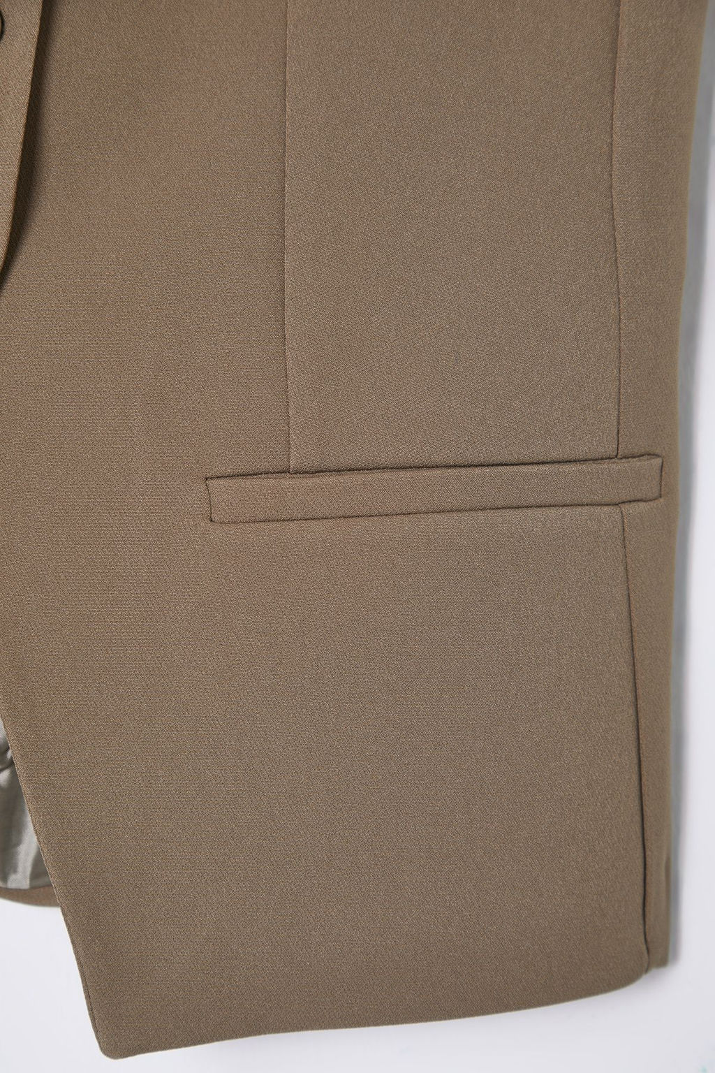 Bej Regular Boy Ask?l? Fitted Dokuma Yelek TWOSS25YE00010