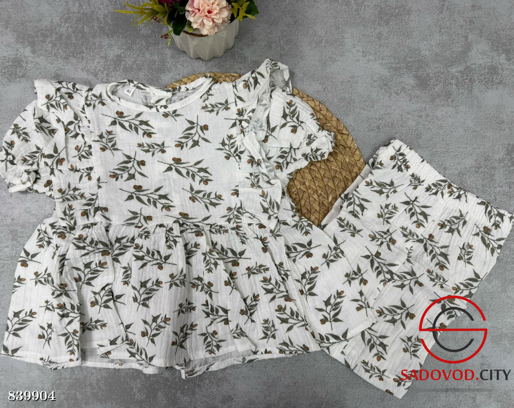 Шорты+футболка из муслина для девочек - Bruno фото 2