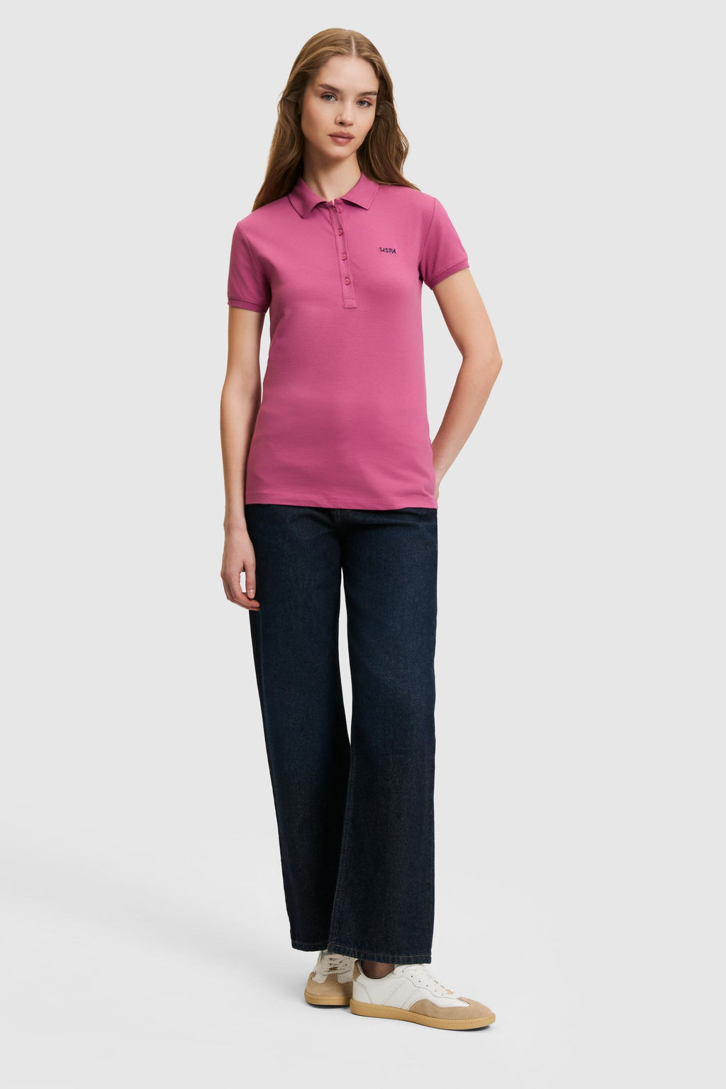 Kad_n Fu_ya Polo Yaka Basic Ti__rt