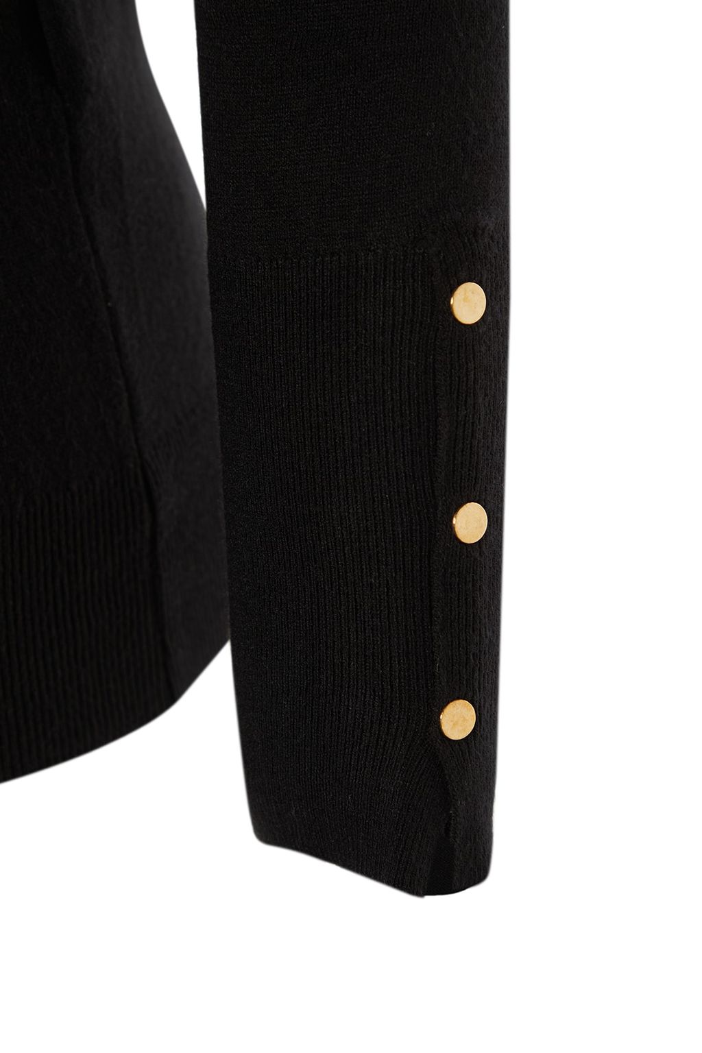 Siyah Merserize Gorunumlu Premium Iplik / Ozel Iplik Basic Triko Kazak TWOAW23KZ01514