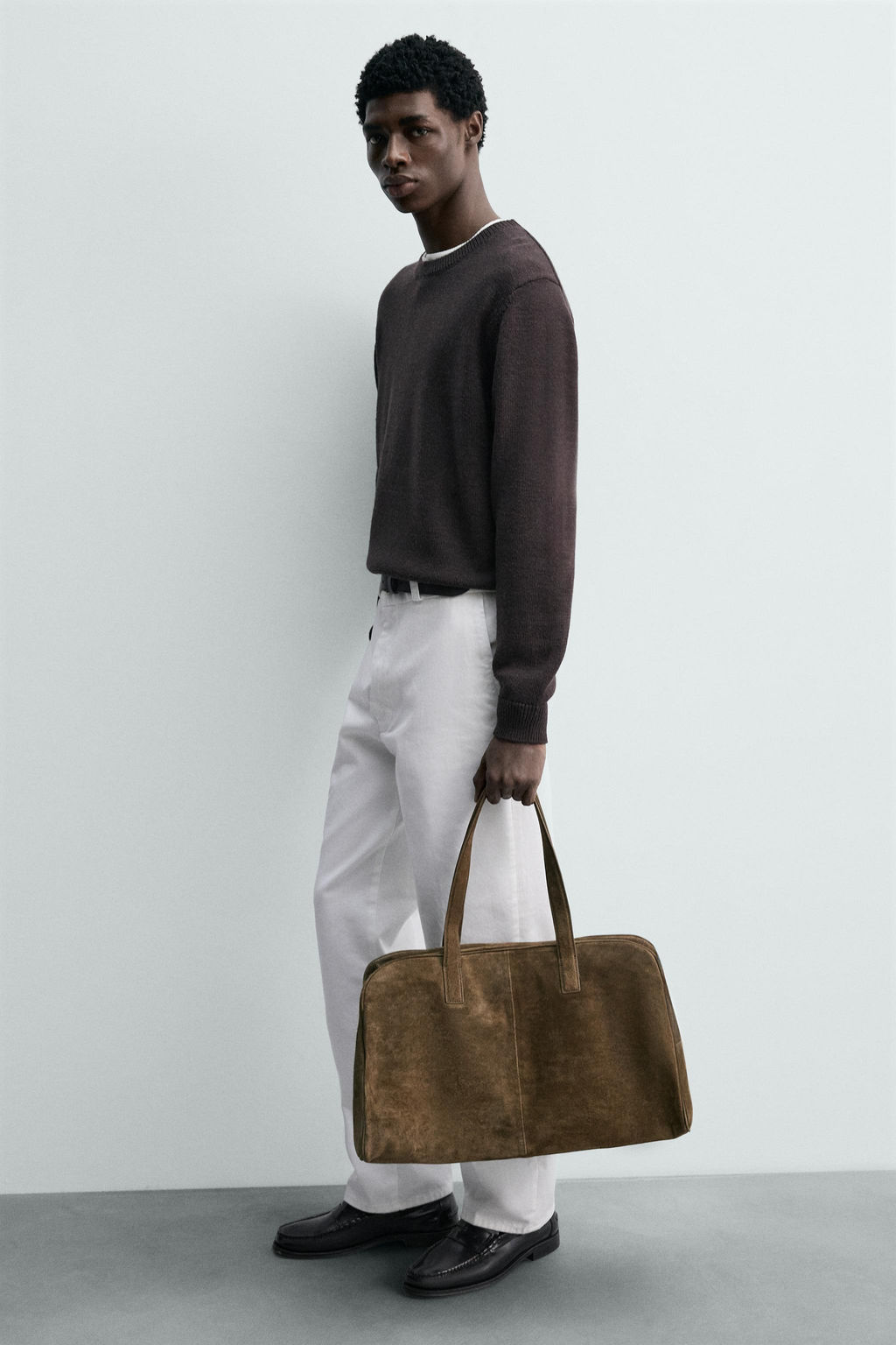 M LEATHER TRAVEL BAG - Zara фото 2