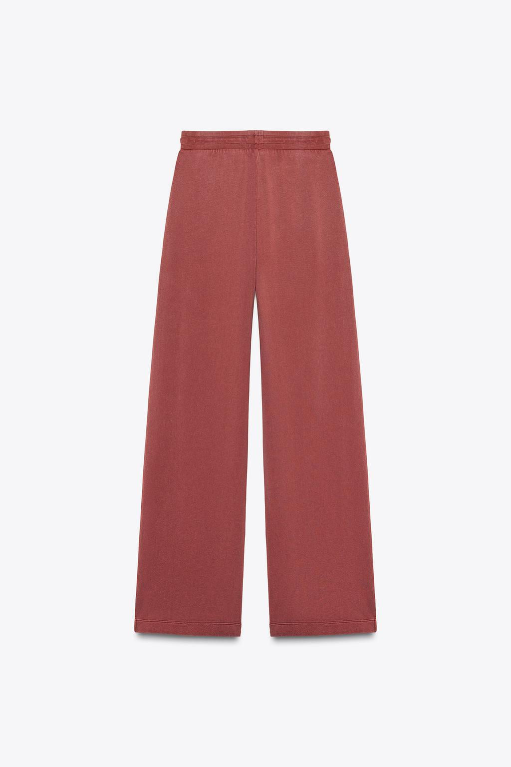 FADED WIDE-LEG TROUSERS - Zara фото 23