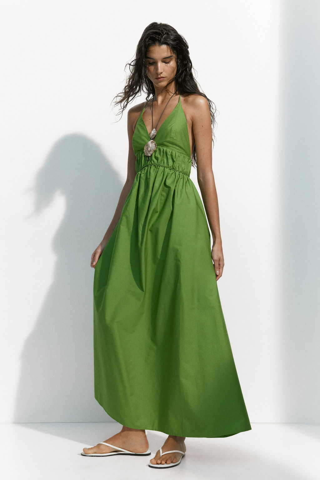 Vestido halter de popelina - H&m фото 5