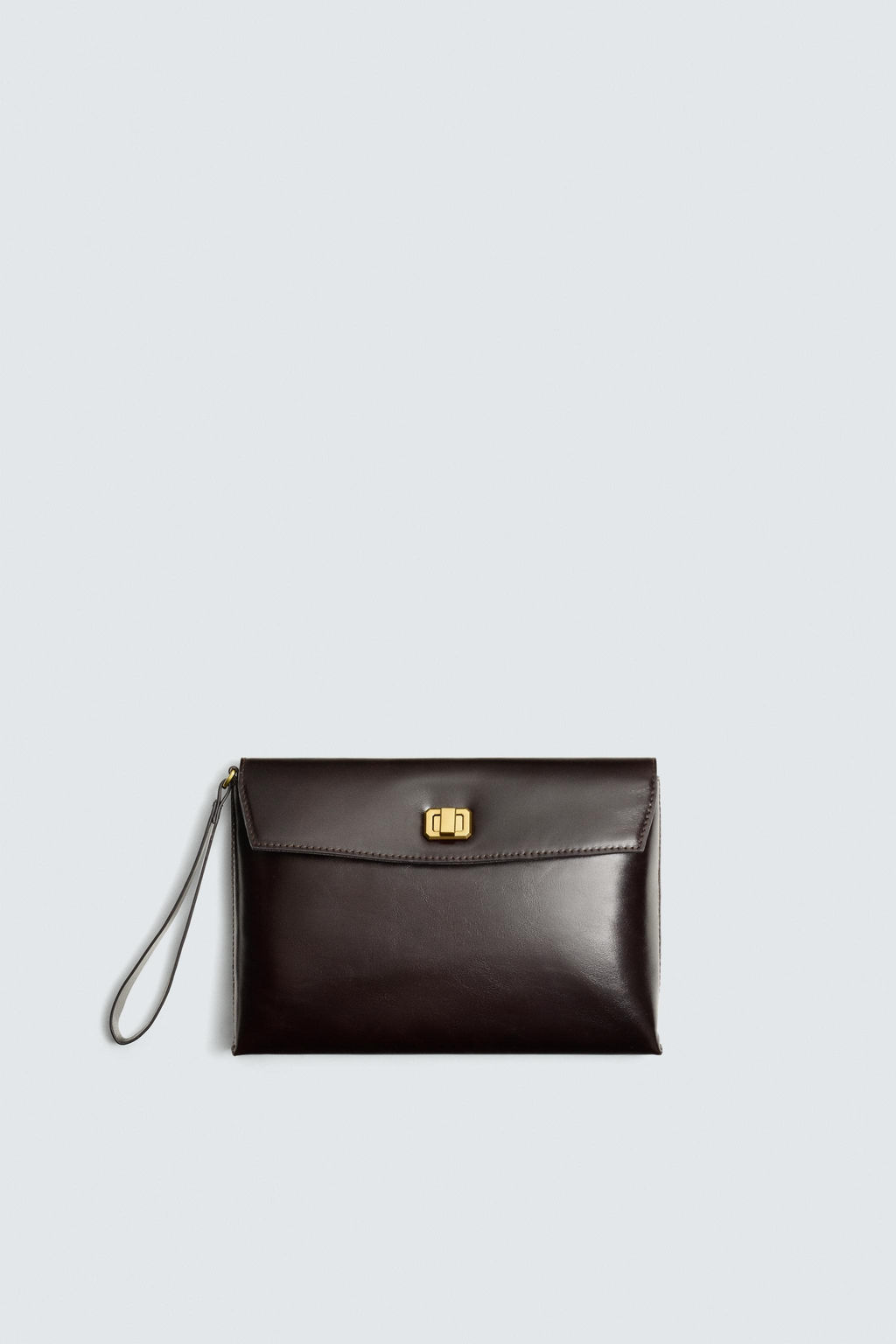 LIMITED EDITION LEATHER CLUTCH BAG - Zara фото 3