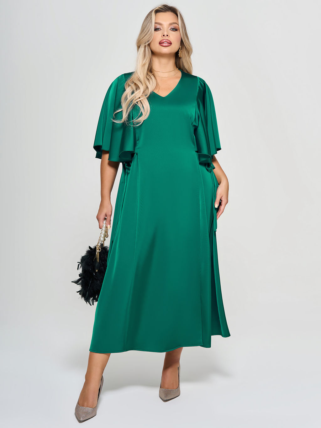 Платье 0375-1с зеленый