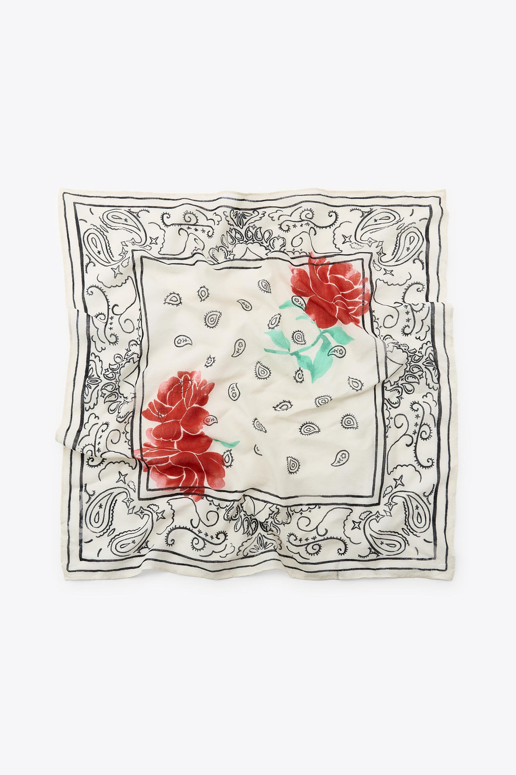 PRINTED COTTON BANDANA - Zara фото 2