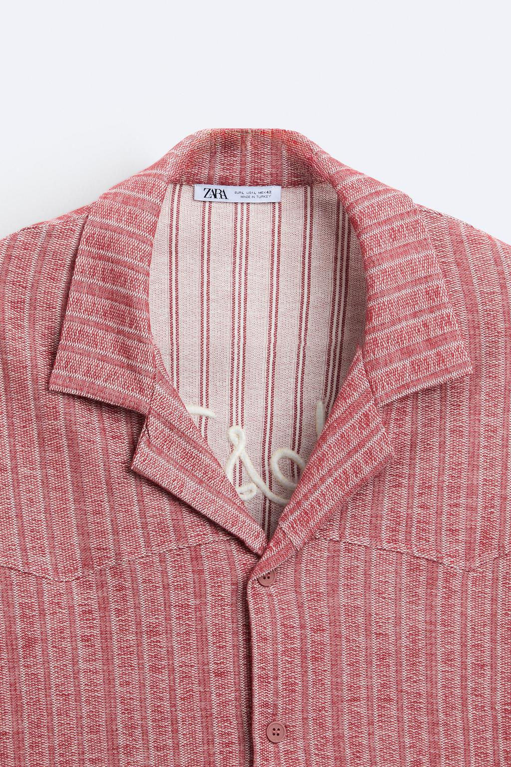 EMBROIDERED JACQUARD SHIRT - Zara фото 9