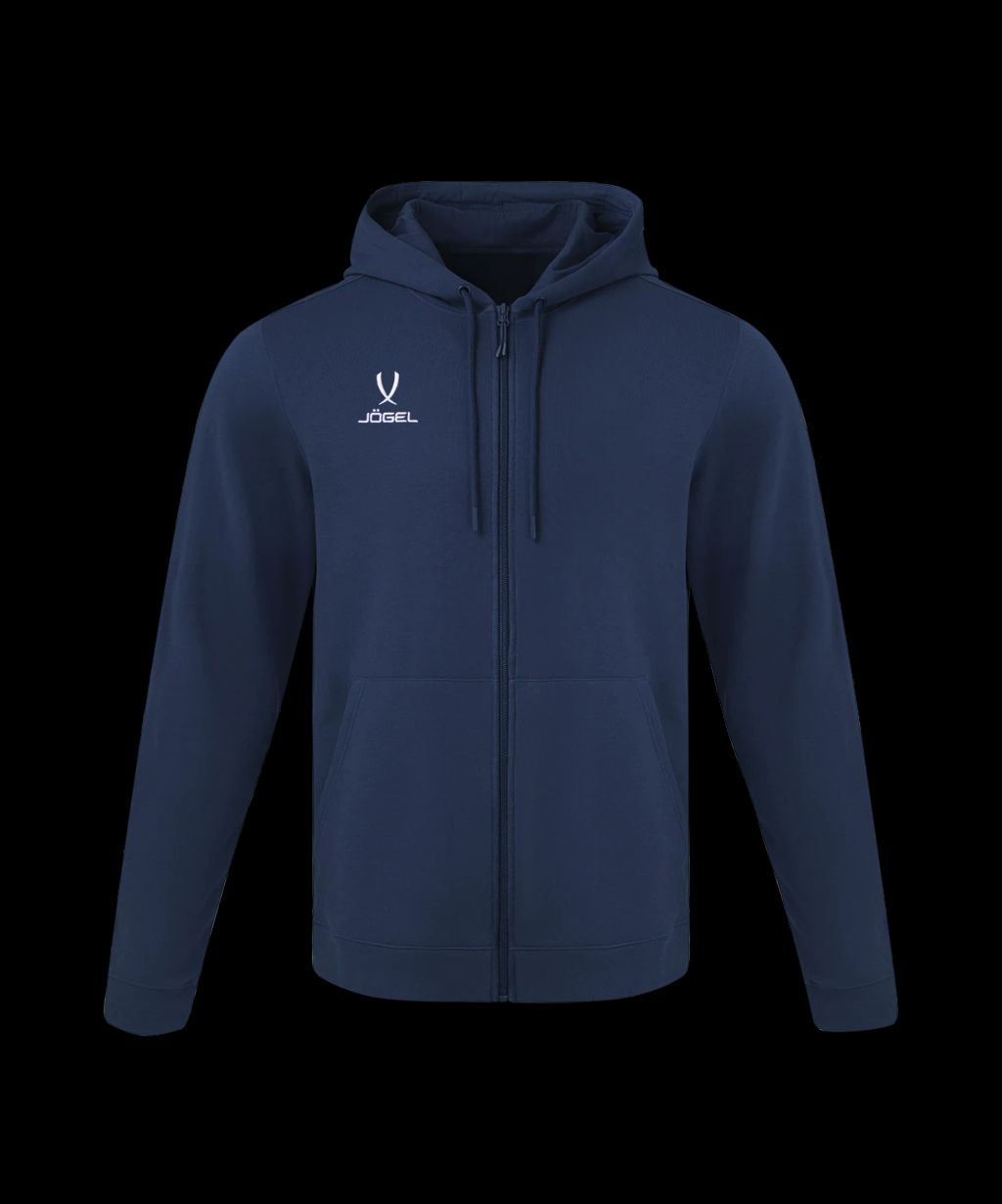Флисовое худи на молнии JOGEL ESSENTIAL Cotton Fleece FZ Hoodie, темно-синий, детский  фото 2