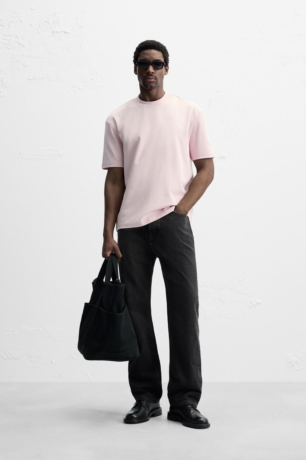 BASIC REGULAR FIT T-SHIRT - Zara фото 26