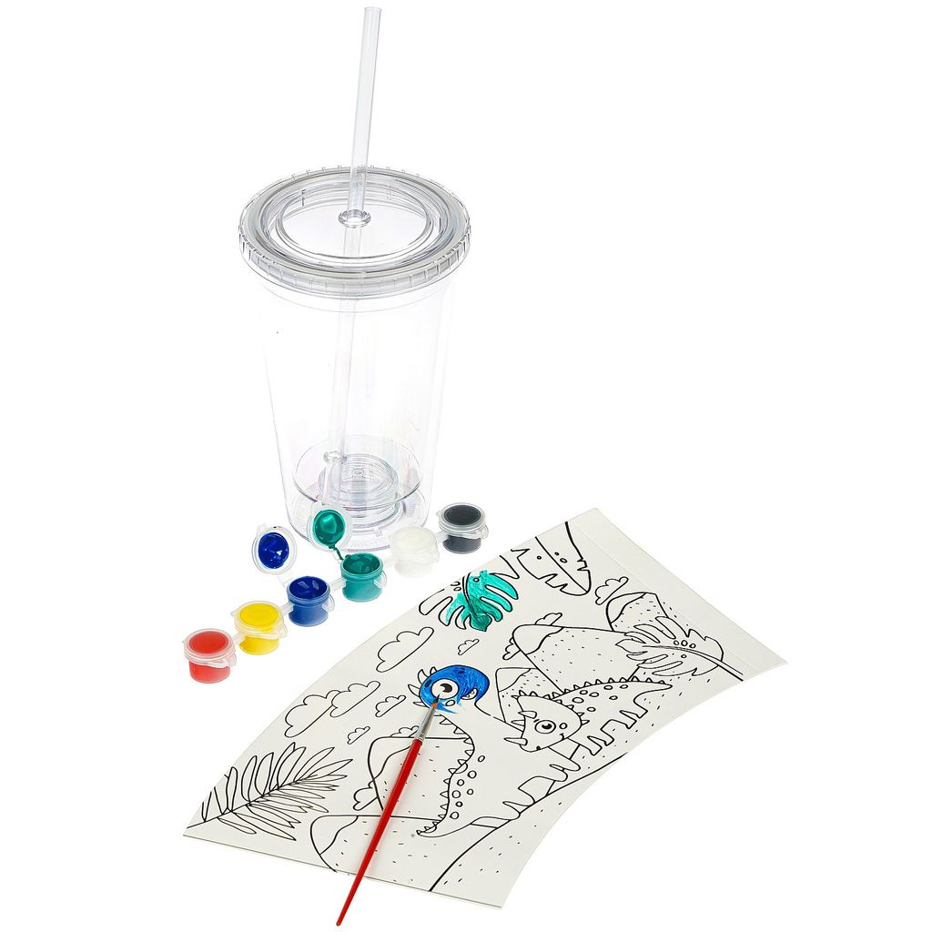 Набор для творчества BONDIBON. СТАКАН-РАСКРАСКА. Динозавры.