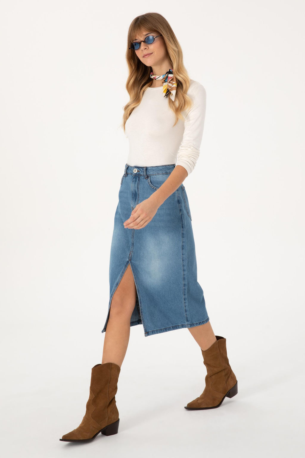 Kad_n Mavi Jean Etek - U.s. polo assn фото 3