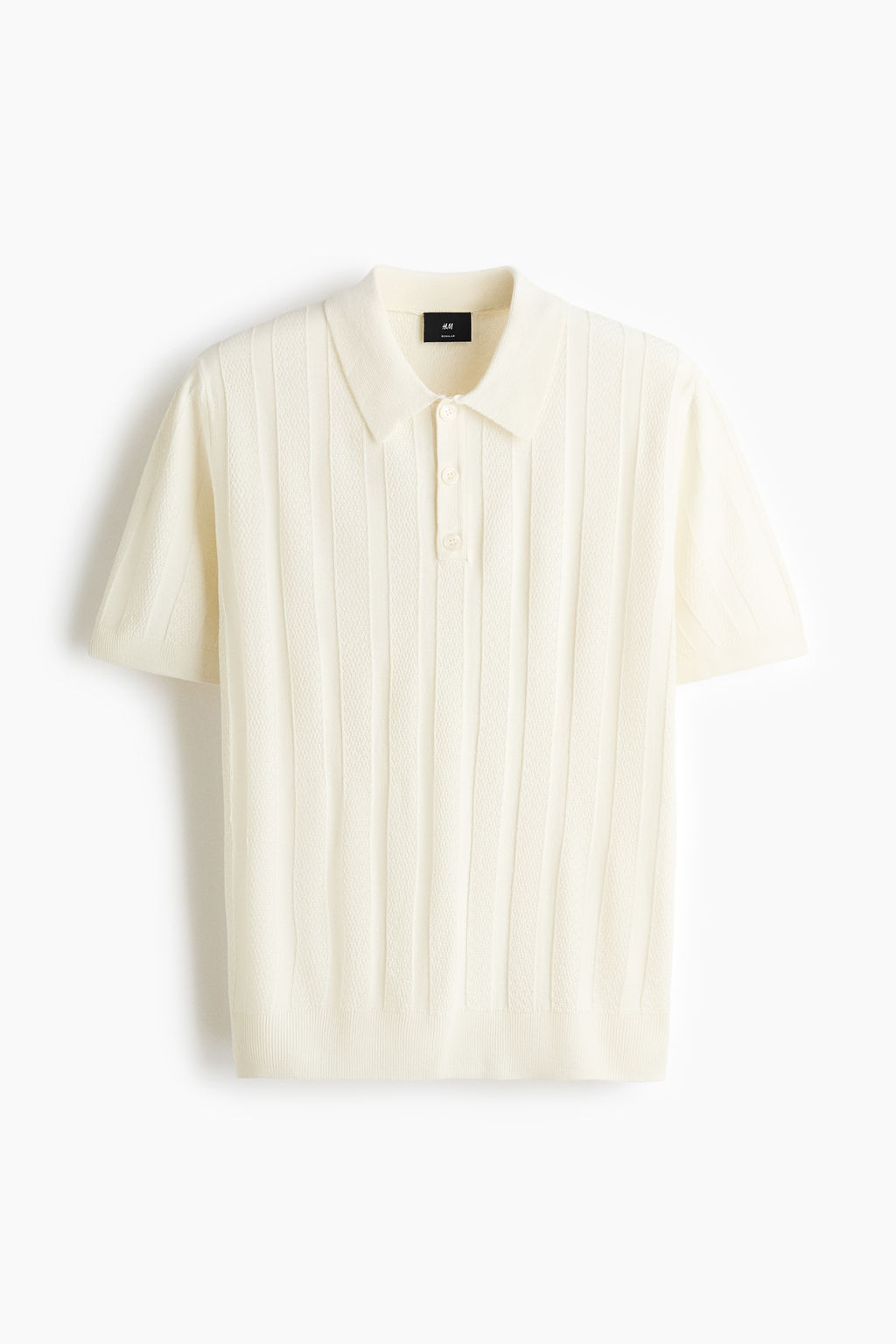 Polo en punto texturizado Regular Fit - H&m фото 2