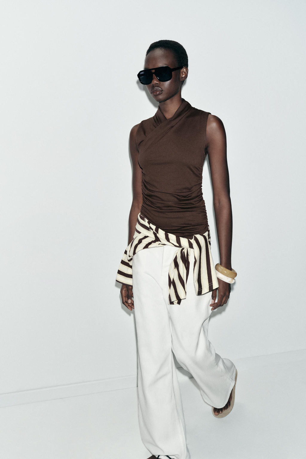 DRAPED GATHERED TOP - Zara фото 12
