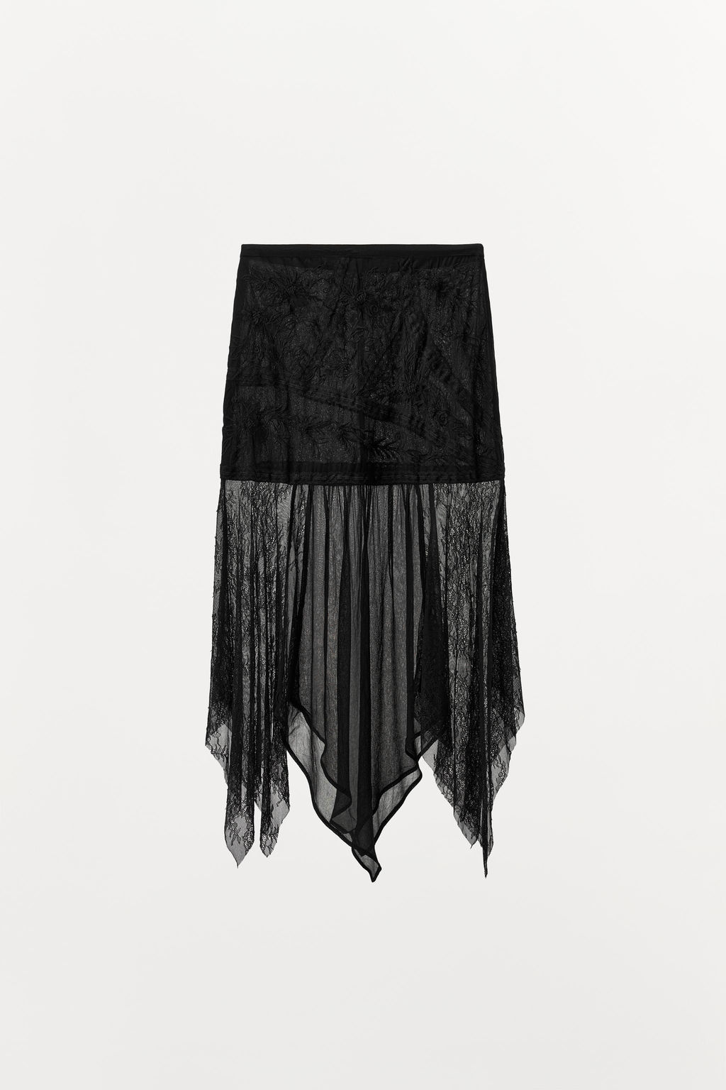 COMBINED GEORGETTE SKIRT - Zara фото 5