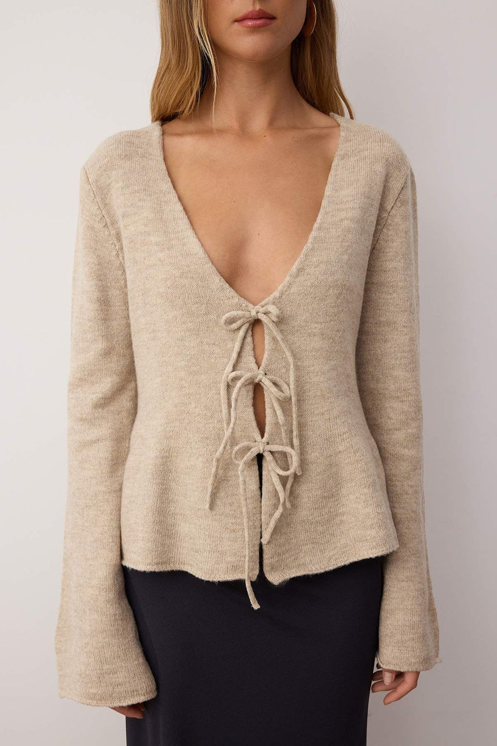 Vizon V Yaka Yumusak Dokulu Triko H?rka TWOAW26HI00043 - Trendyolmilla фото 3