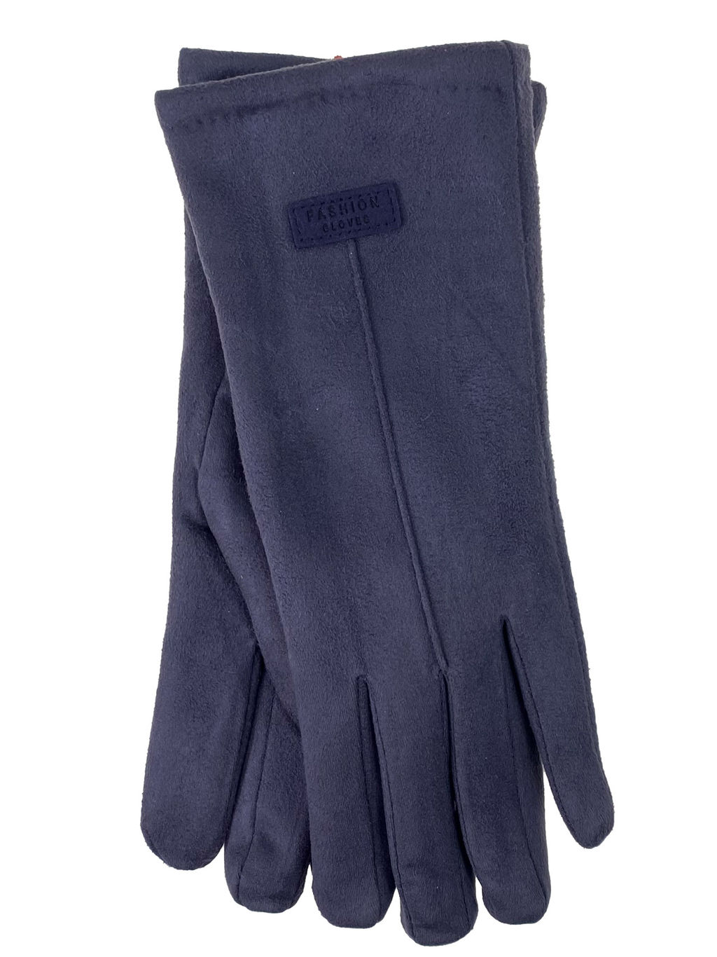 Элегантные женские перчатки из кожи и велюра, цвет шоколад - Greta фото 17