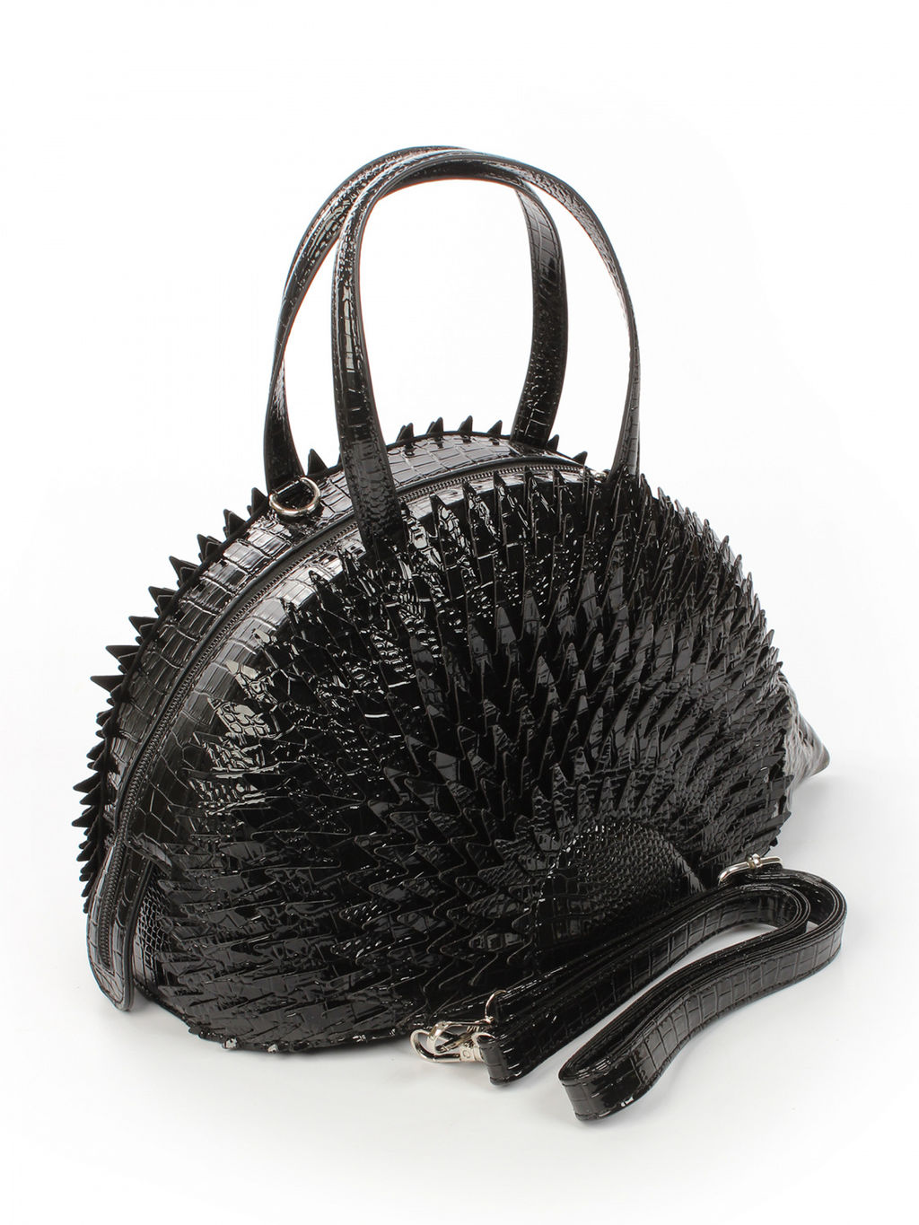 LACCOMA сумка ИГР25118-ежик-черный эко кожа хлопок  фото 2