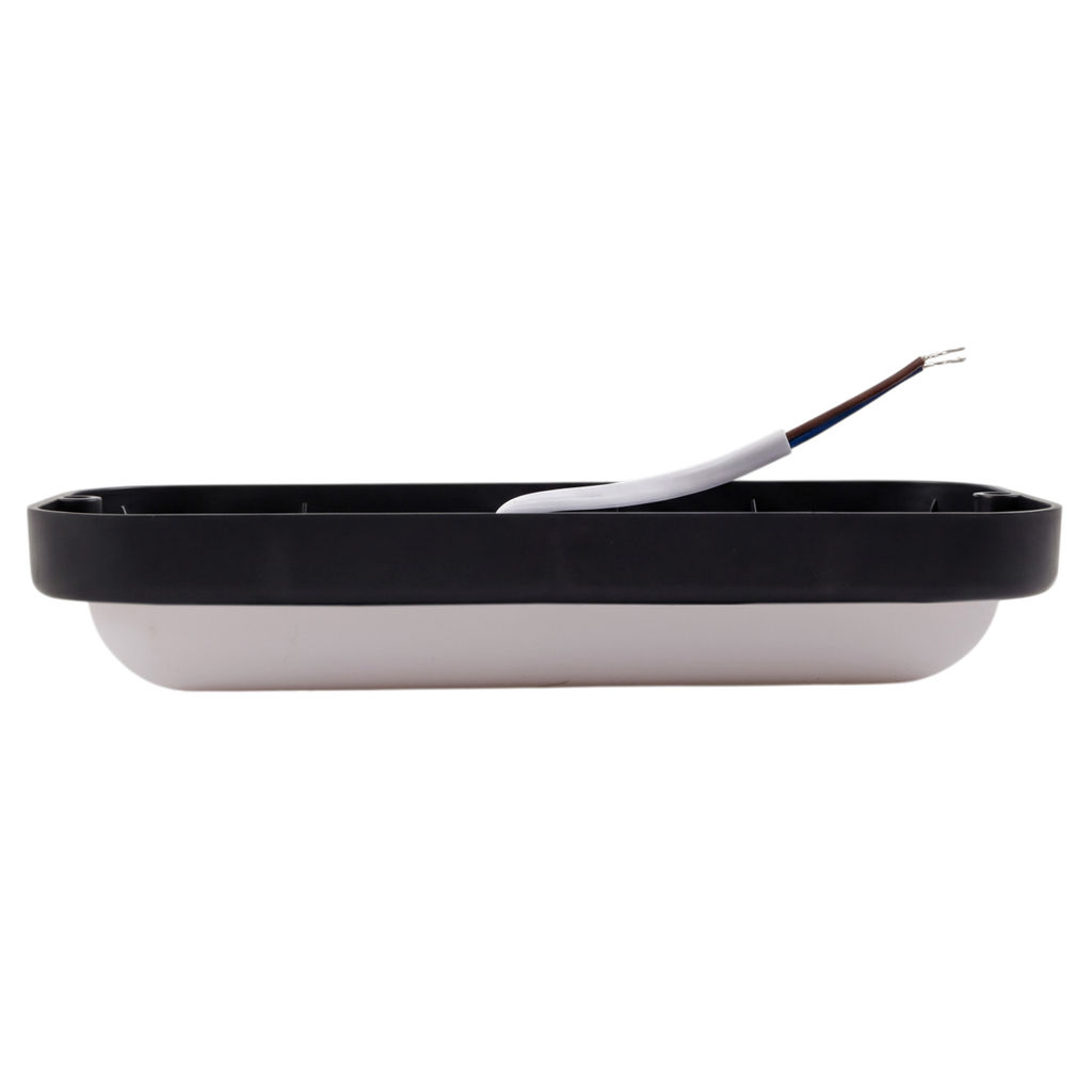 ULW-Q228 18W/6500K IP65 BLACK Светильник светодиодный влагозащищенный. Прямоугольник. Дневной свет (6500K). 195?95?35мм. Корпус черный. ТМ Volpe